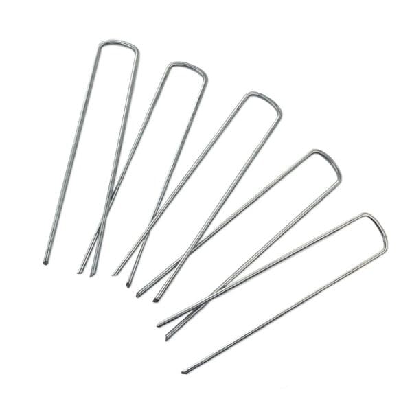 3mm Steel U-Pins - 100 Pk | Fixings for Membranes & Meshes