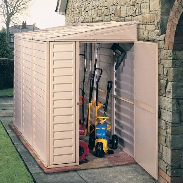 Lean To Shed | 4'x8' Saffron Lean To Plastic Shed