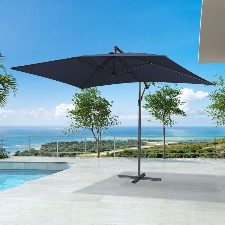 Barbados Cantilever Parasol - 3m x 2m Rectangular - Navy