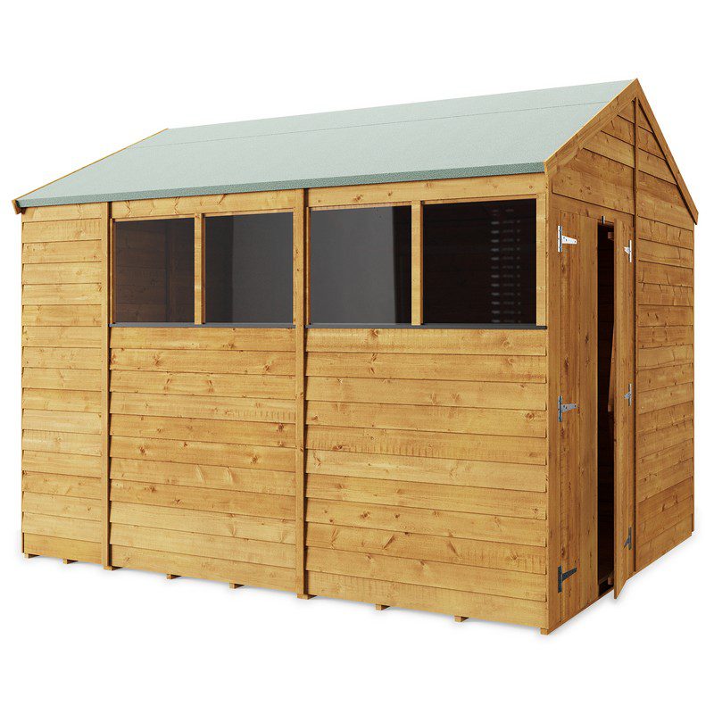 Overlap 10x8 Windowed Apex Shed The Garden Range